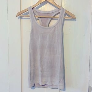 Lululemon white swiftly tank, Size 4